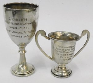 Lot 157 - 2 x Vintage English Sterling Silver Hallmarked Birmingham 1933 & 1