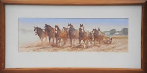 Gaye Bonham (1942 - ) Framed Watercolour - Morning Sunshine - signed lower right