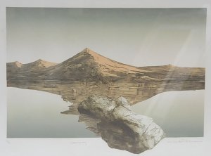 Michael Richecoeur (1946 - ) Framed Etching & Aquatint - Causeway - Signed,