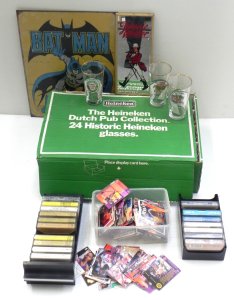 Lot 011 - Mixed lot inc box of as new Heineken Dutch Pub Collection of 24 glasse