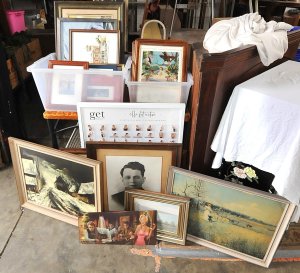 Lot 038 - Lot of Pics incl Prints incl Framed Bal Dryk Oil Painting, Birds of Au