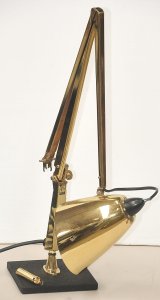 Lot 094 - MCM Planet Lamp - Gold Anodised, studio K Model, af