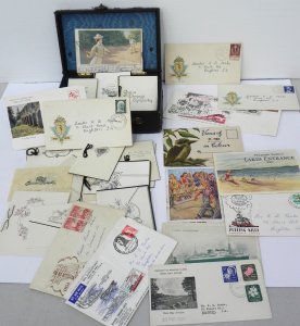 Lot 135 - Group of vintage ephemera inc post cards (inc Enjoying the Views at Ch