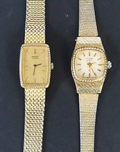 Lot 150 - 2 x vintage ladies' watches inc Citizen Quartz 49-6367, Seiko Quartz 2