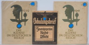 Lot 163 - 3 x vintage Third Reich magazines inc Der Schulungsbrief 6 Folge, 1939