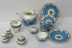 Lot 169 - Group lot hand painted china inc Victorian Adderleys Ltd Trio, Creamer