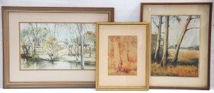3 x Framed Australian Paintings - Wim Kortland (1923 - ) Oil Painting 'Near Yell
