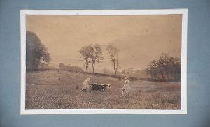 Henry Peach Robinson (British, 1830 - 1901) Framed Original 19th Photograph - Fe