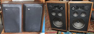 Lot 072 - Group lot of Speakers inc Pair of Vintage 1970s Micro-Acoustics FRM-1