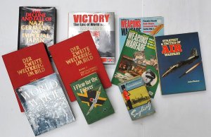 Lot 077 - Group lot WWII Military Books inc I Flew for the Fubrer by Heinz Knoke