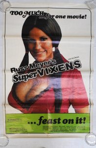 Lot 104 - Unframed vintage Colour 1 sheet Movie poster - Russ Meyer's Super Vixe