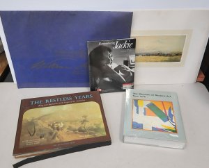 Lot 135 - Grp Books & Ephemera inc portfolio of William Strutt prints (60cm