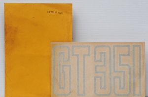 Lot 158 - Vintage XB Ford Falcon GT 351 Guard Decal - unused, on Scotchcal 3M ba