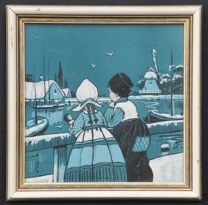 Lot 195 - Ethel Parkinson (British, 1868 - 1957) Framed Colour Lithograph - Dutc