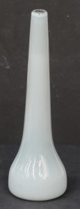 Lot 210 - Hand Blown Art Glass Vase, grey in colour with tapering form, incise