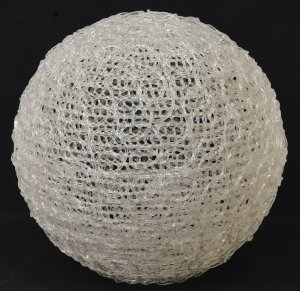 1970s Lucite Spaghetti Globe lamp light shade 29cm D