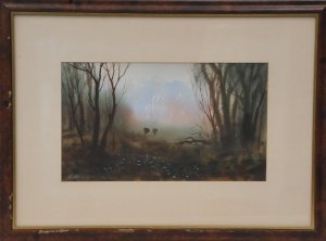 Geoffrey Sparks (Active c1980s) Framed Watercolour - Misty Morning - signed &amp