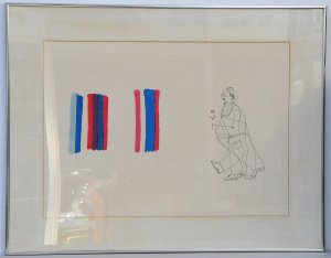 Robert Weil (American, 1945 - ) Framed Lithograph - Thank You - signed, titled &