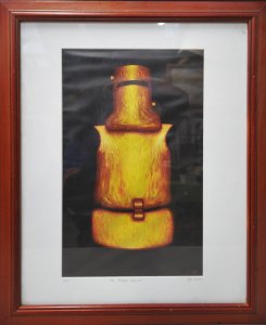 Sam Mozz (Active c2000 2020s) Framed Ltd Ed Laser print - The Golden Armour - Si