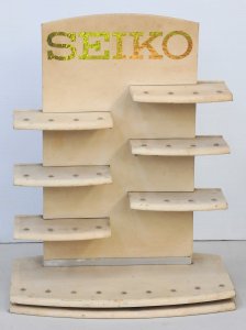 Vintage SEIKO Point of Sale Desktop Display w Swivel Base
